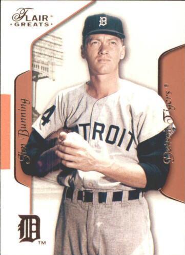 Jim Bunning #30 Baseball Cards 2003 Flair Greats