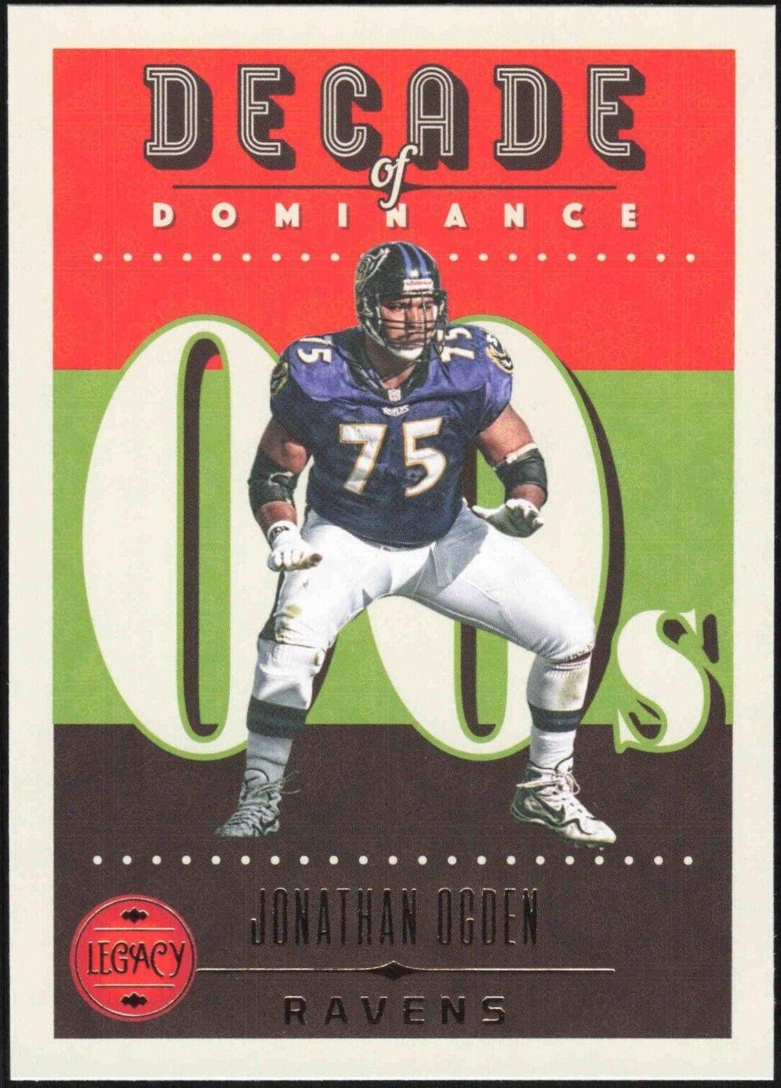 Jonathan Ogden #DOD-13 Football Cards 2023 Panini Legacy Decade of Dominance