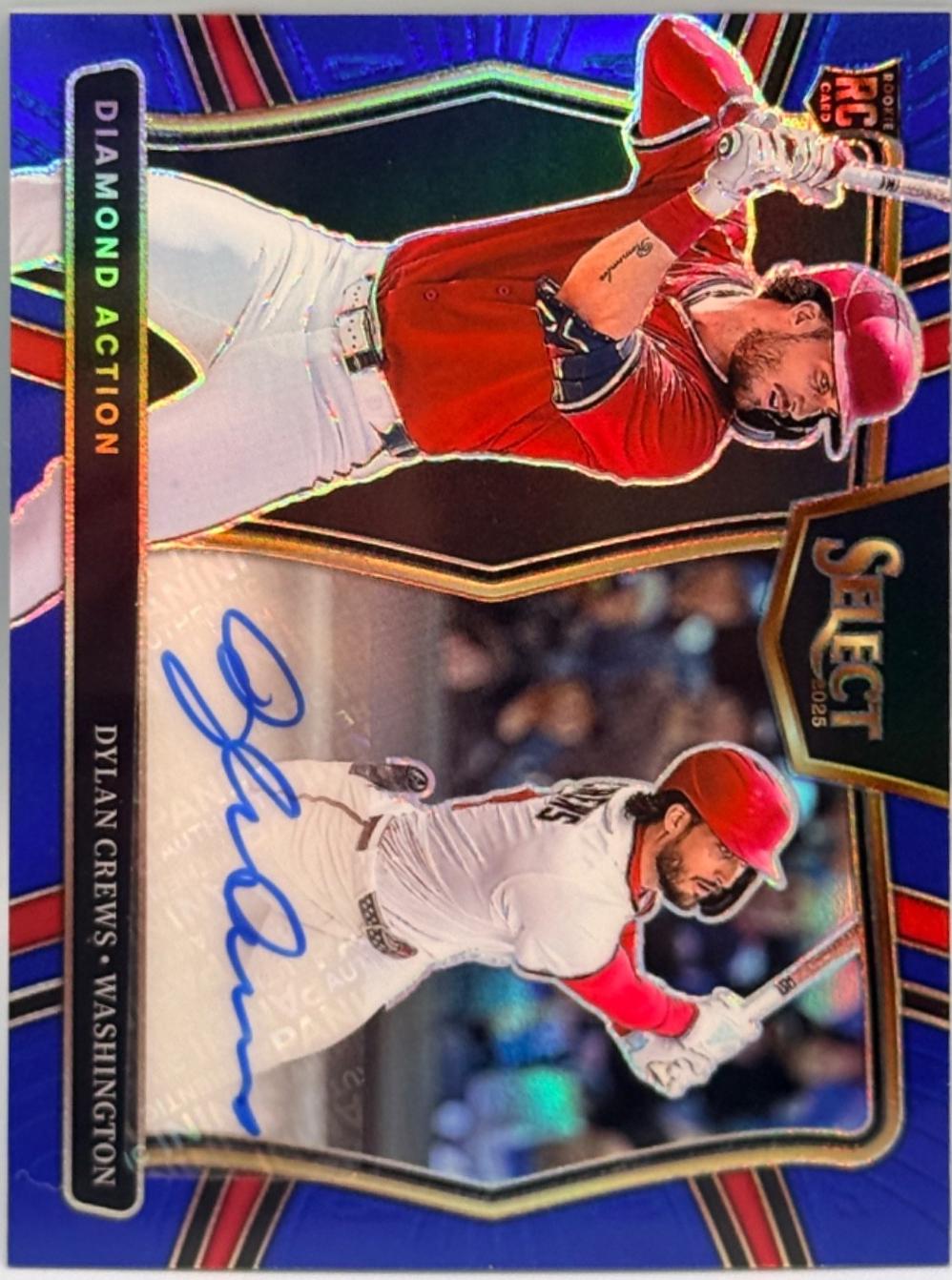 Dylan Crews #DAS-DC 2025 Panini Select Baseball Diamond Action Signatures