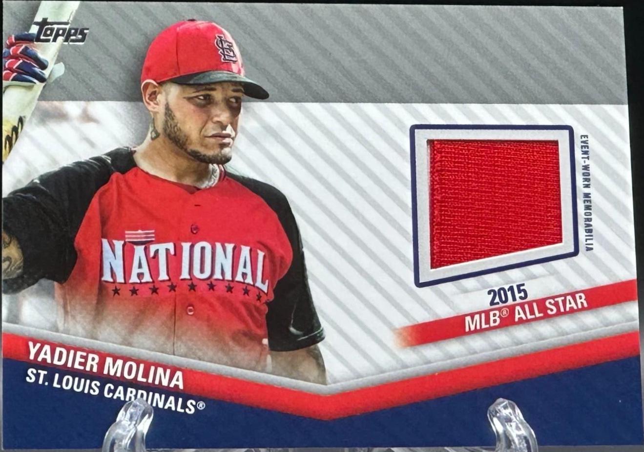 Yadier Molina #ASSC-YM Baseball Cards 2020 Topps Update All Star Stitches Relics