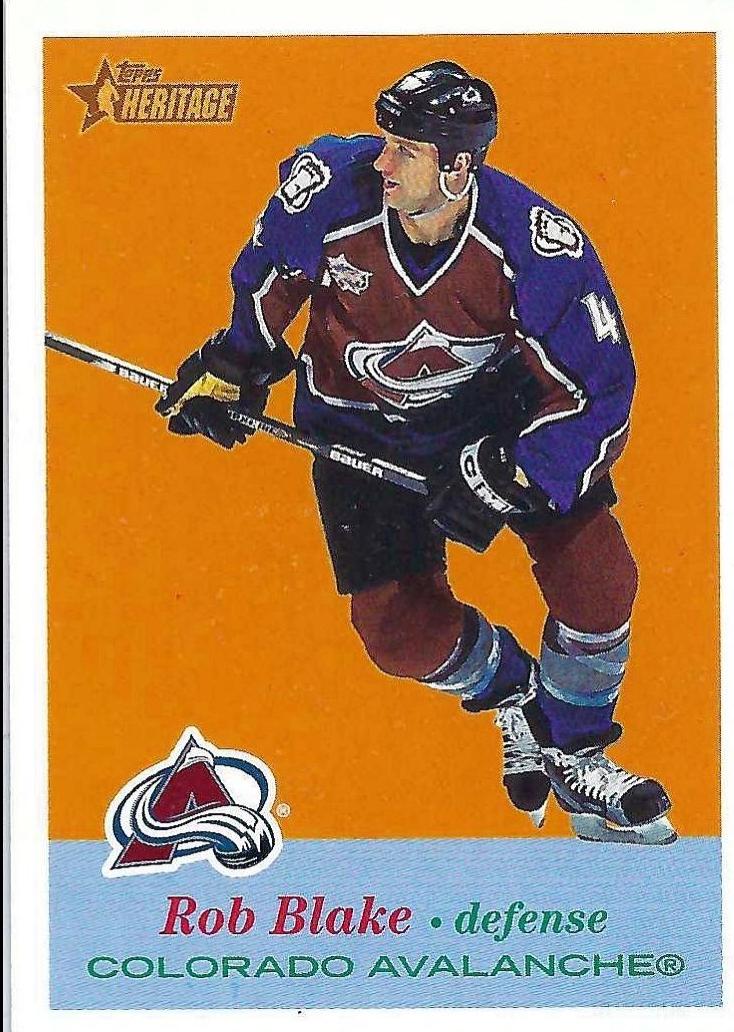 Rob Blake #69 Hockey Cards 2001 Topps Heritage