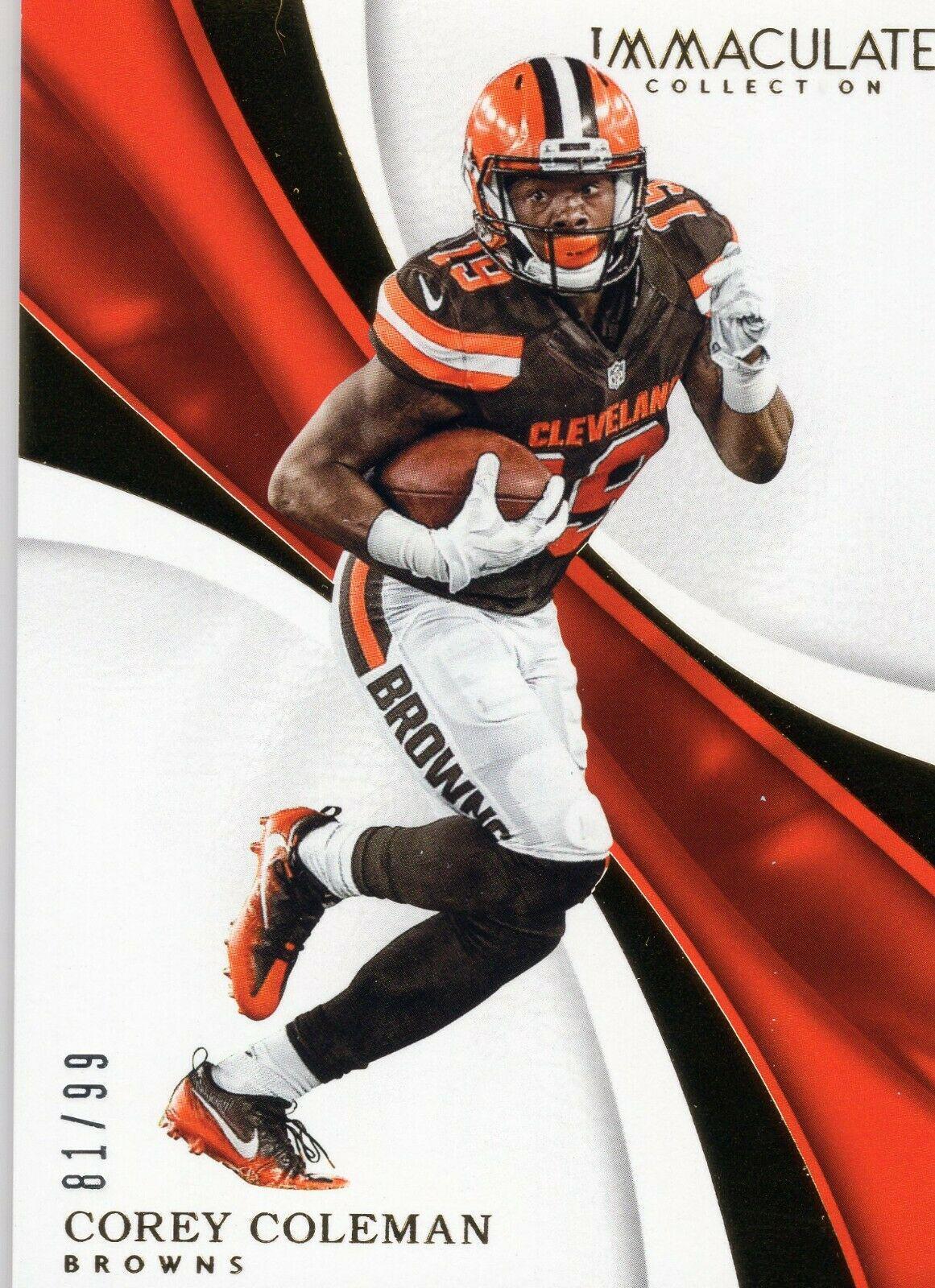 Corey Coleman #23 Football Cards 2017 Panini Immaculate Collection