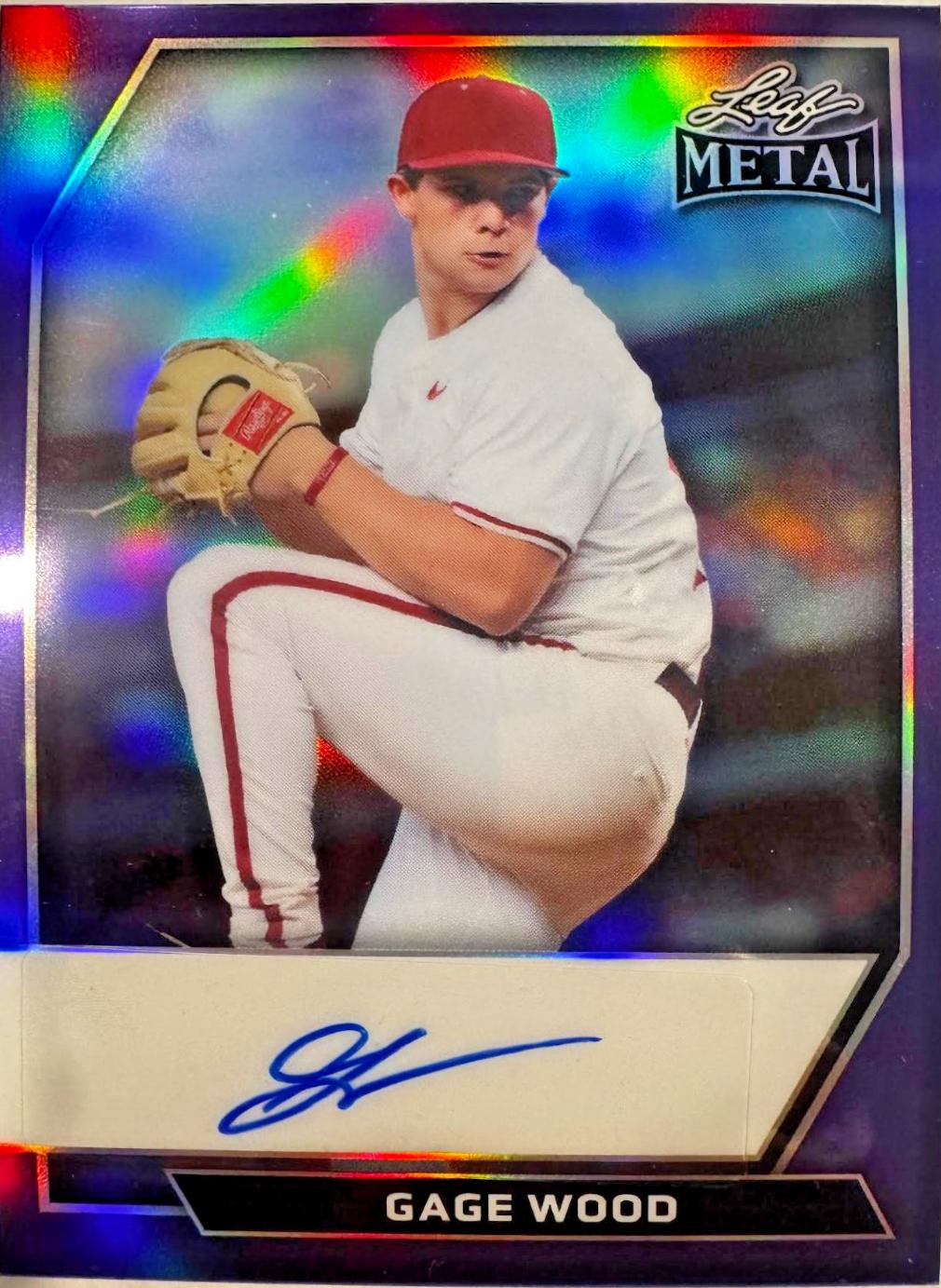 Gage Wood #BA-GW2 2026 Leaf Metal Autograph Baseball