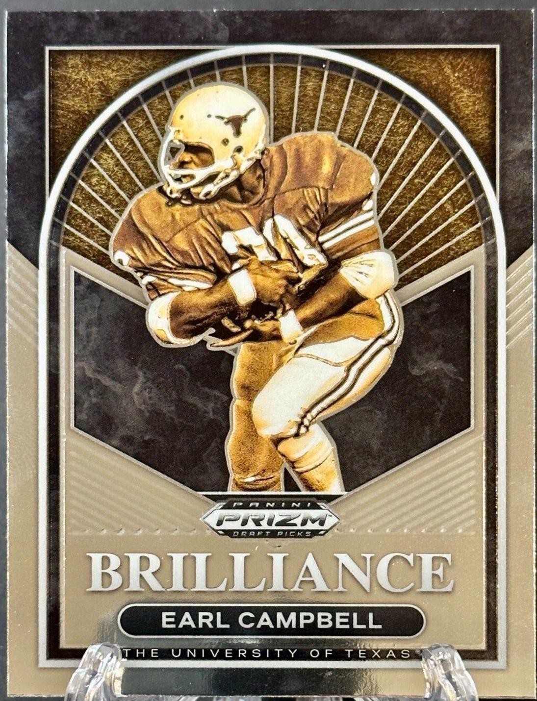 Earl Campbell #BR-11 Football Cards 2023 Panini Prizm Draft Picks Brilliance