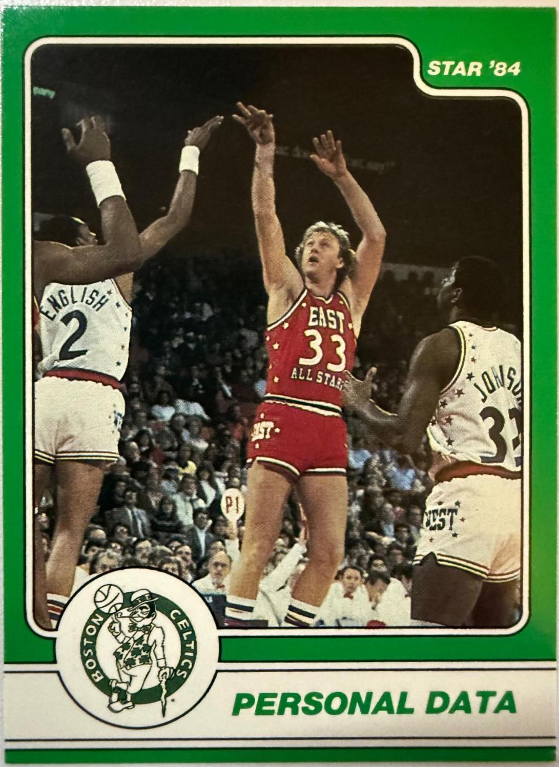 Larry Bird #17 Basketball Cards 1984 Star