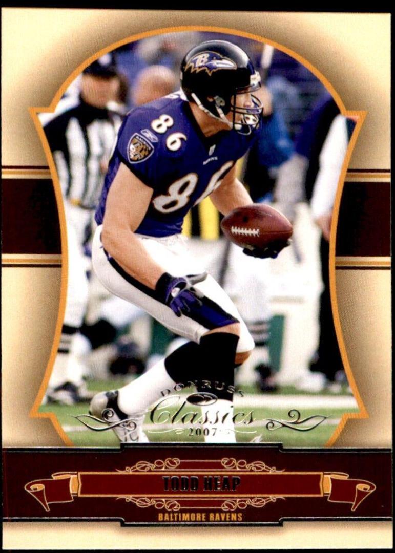 Todd Heap #8 Football Cards 2007 Panini Donruss Classics