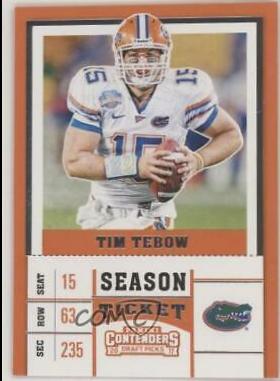 Tim Tebow #93 2017 Panini Contenders Draft Picks Football