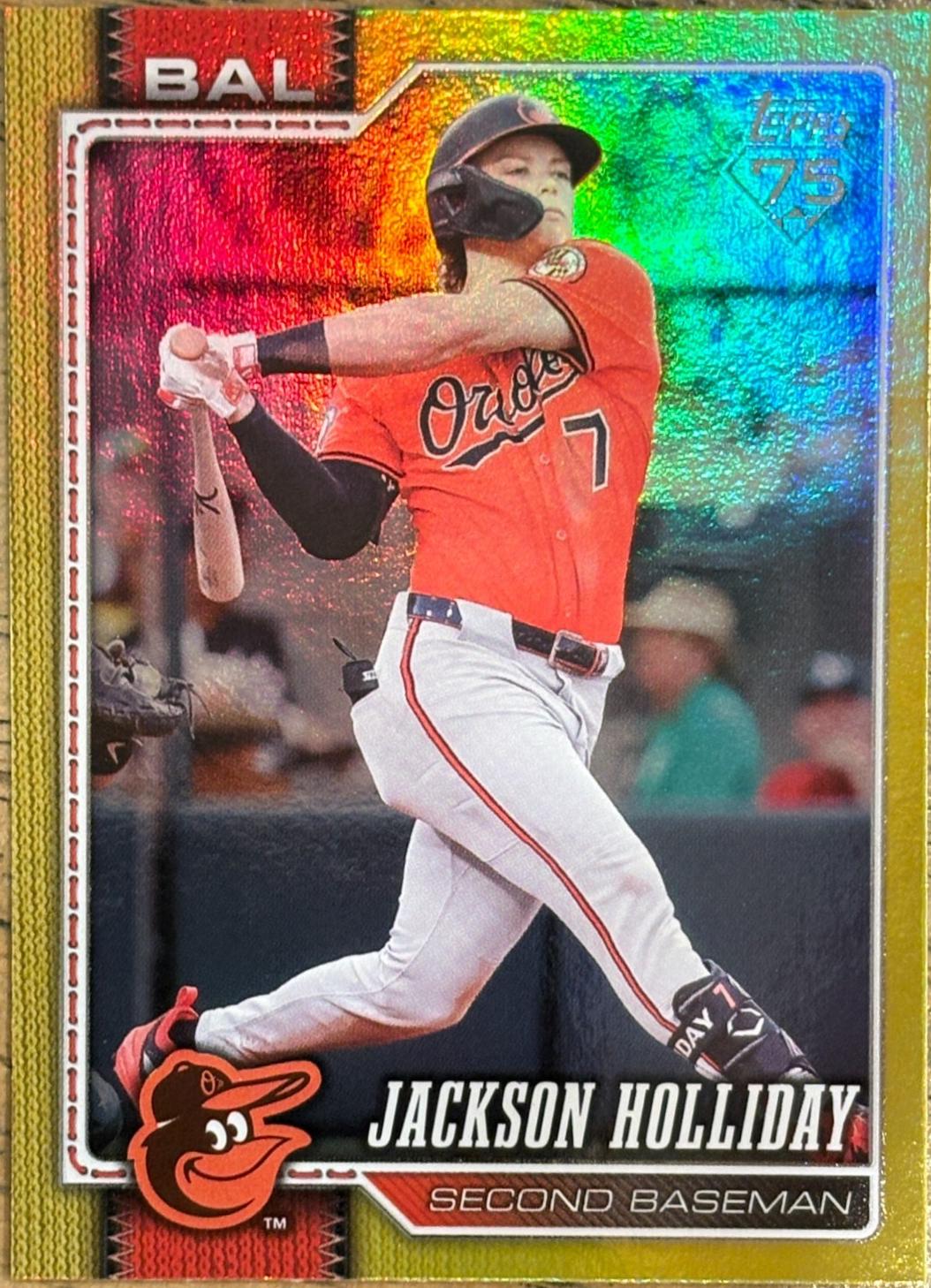 2026 Topps Jackson Holliday [Yellow Rainbow] #92 card