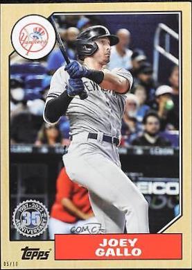 Joey Gallo [5x7 Gold] #T87-89
