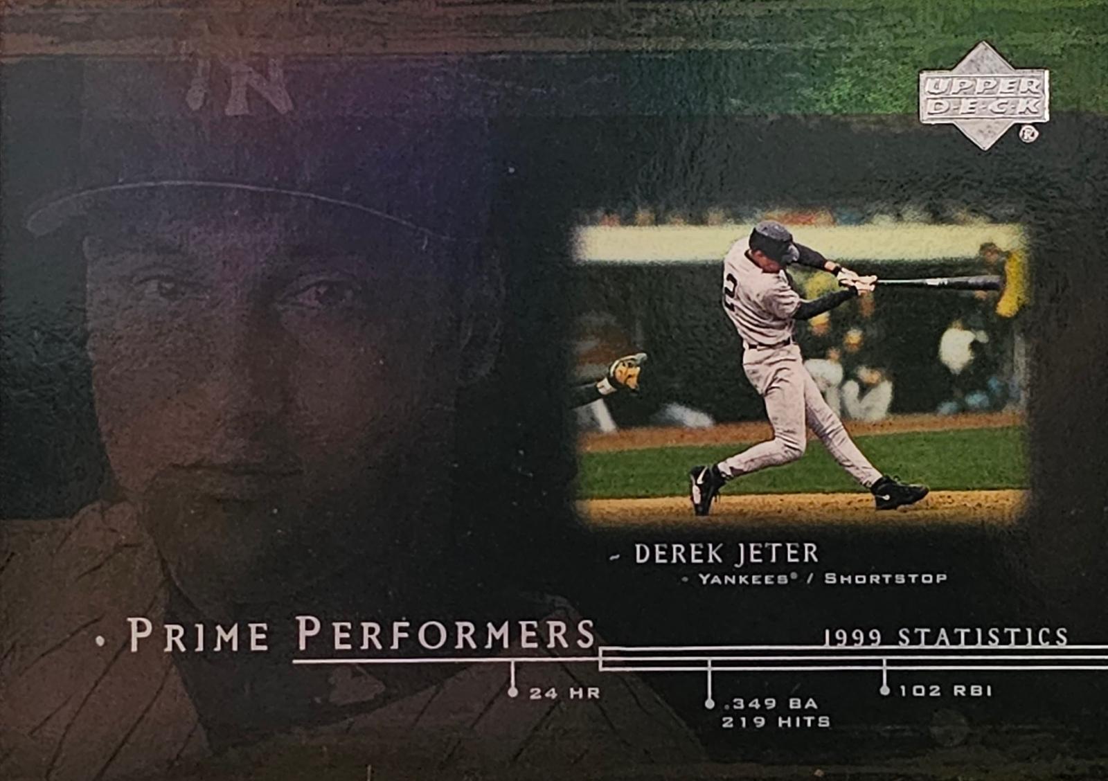 Derek Jeter #PP5 Baseball Cards 2000 Upper Deck Prime Performers