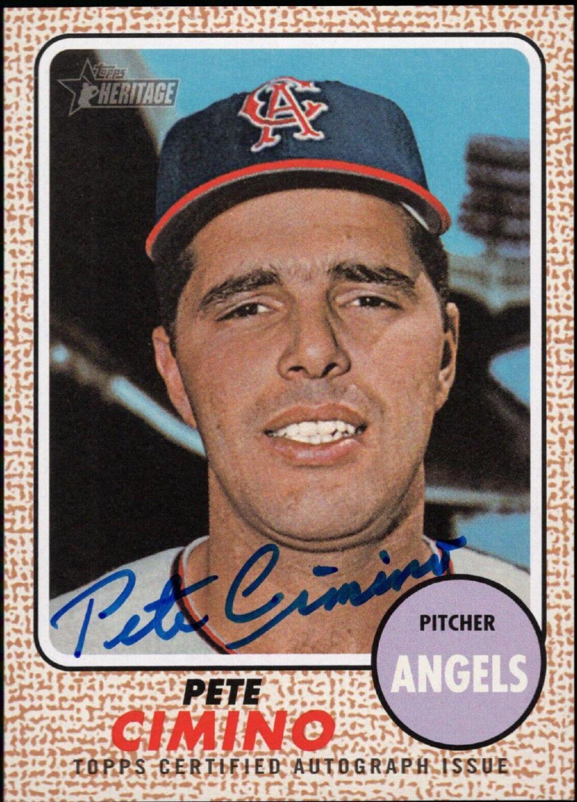 Pete Cimino #PC 2017 Topps Heritage Real One Autographs Baseball