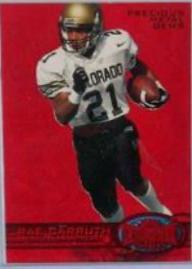 Rae Carruth #12 Football Cards 1998 Metal Universe