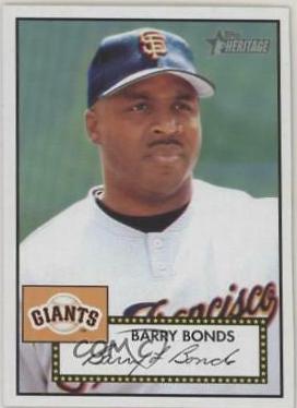Barry Bonds #31 Baseball Cards 2001 Topps Heritage