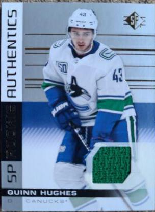 Quinn Hughes #136 Hockey Cards 2019 SP