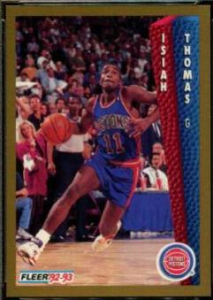Isiah Thomas #69 Basketball Cards 1992 Fleer