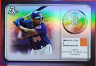 Francisco Alvarez #MM-12 Baseball Cards 2022 Bowman Platinum Minted in Merit
