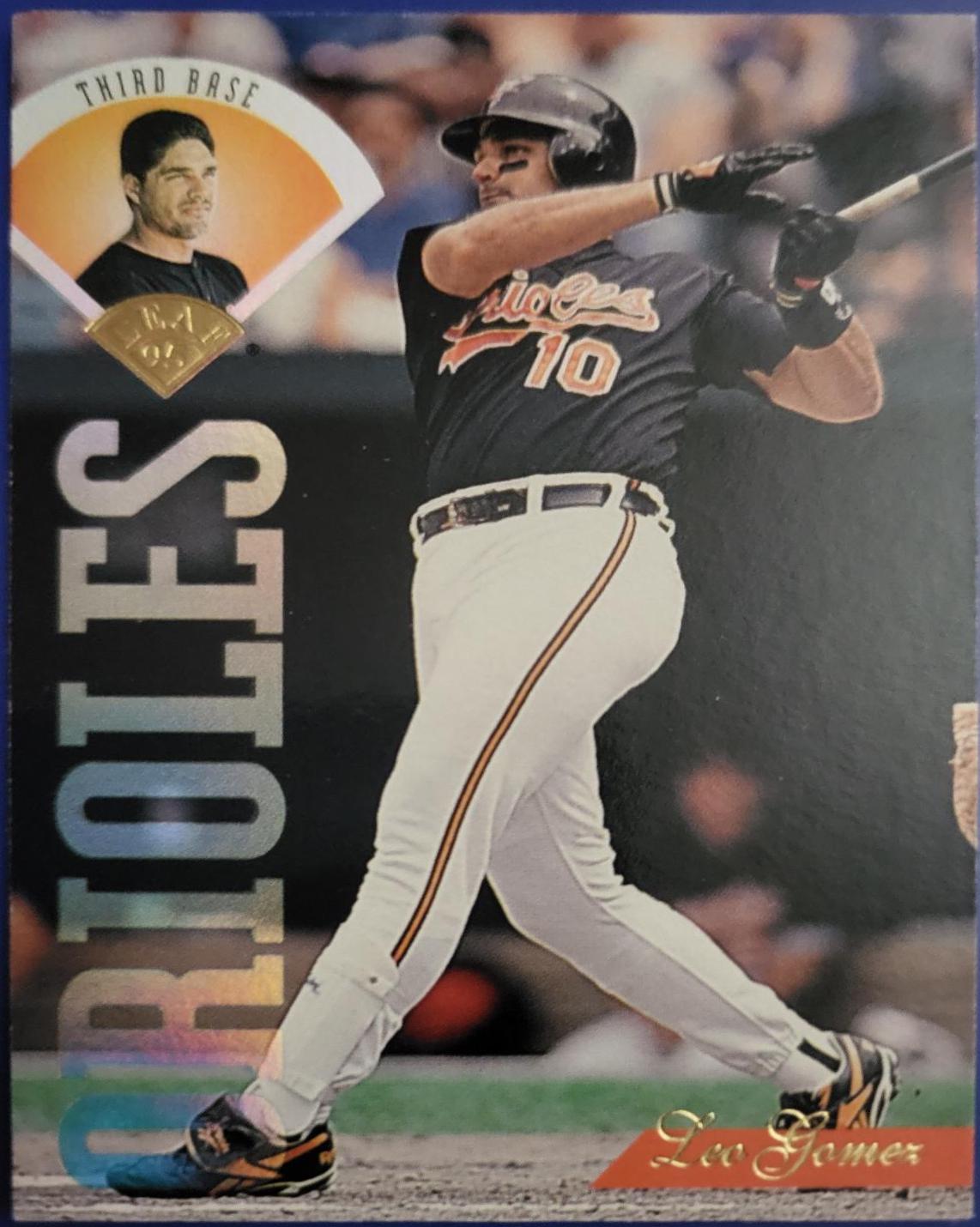Leo Gomez #19 Baseball Cards 1995 Leaf