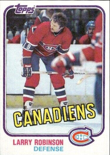 Larry Robinson #31 Hockey Cards 1981 Topps