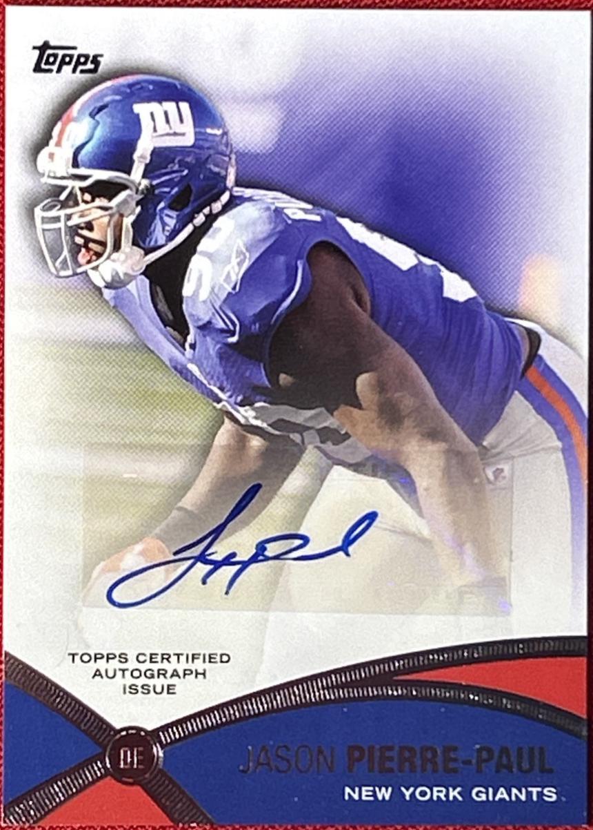Jason Pierre Paul #PP-JPP Football Cards 2012 Topps Prolific Playmakers