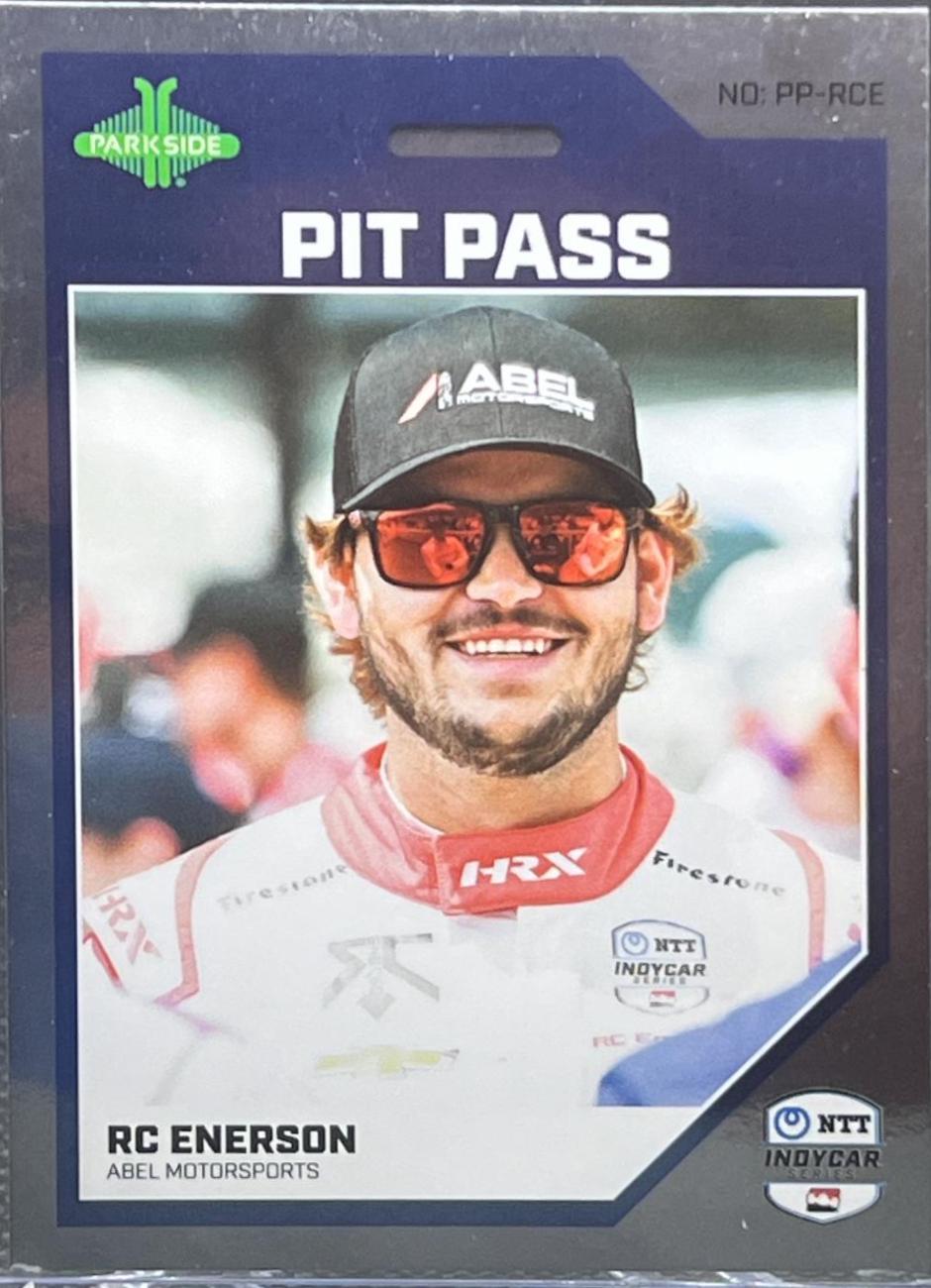RC Enerson #PP-RCE Racing Cards 2024 Parkside NTT IndyCar Pit Pass