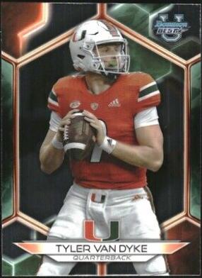 Tyler Van Dyke #2 Football Cards 2023 Bowman's Best University