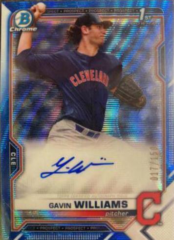 Gavin Williams [Blue Wave Refractor] #CDA-GW