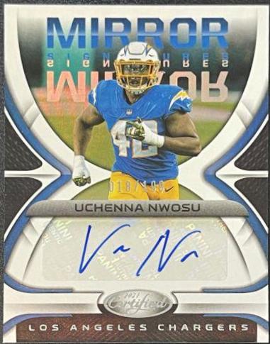 Uchenna Nwosu #MS-UN Football Cards 2021 Panini Certified Mirror Signatures