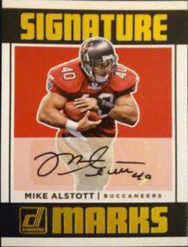 Mike Alstott Football Cards 2018 Donruss Signature Marks