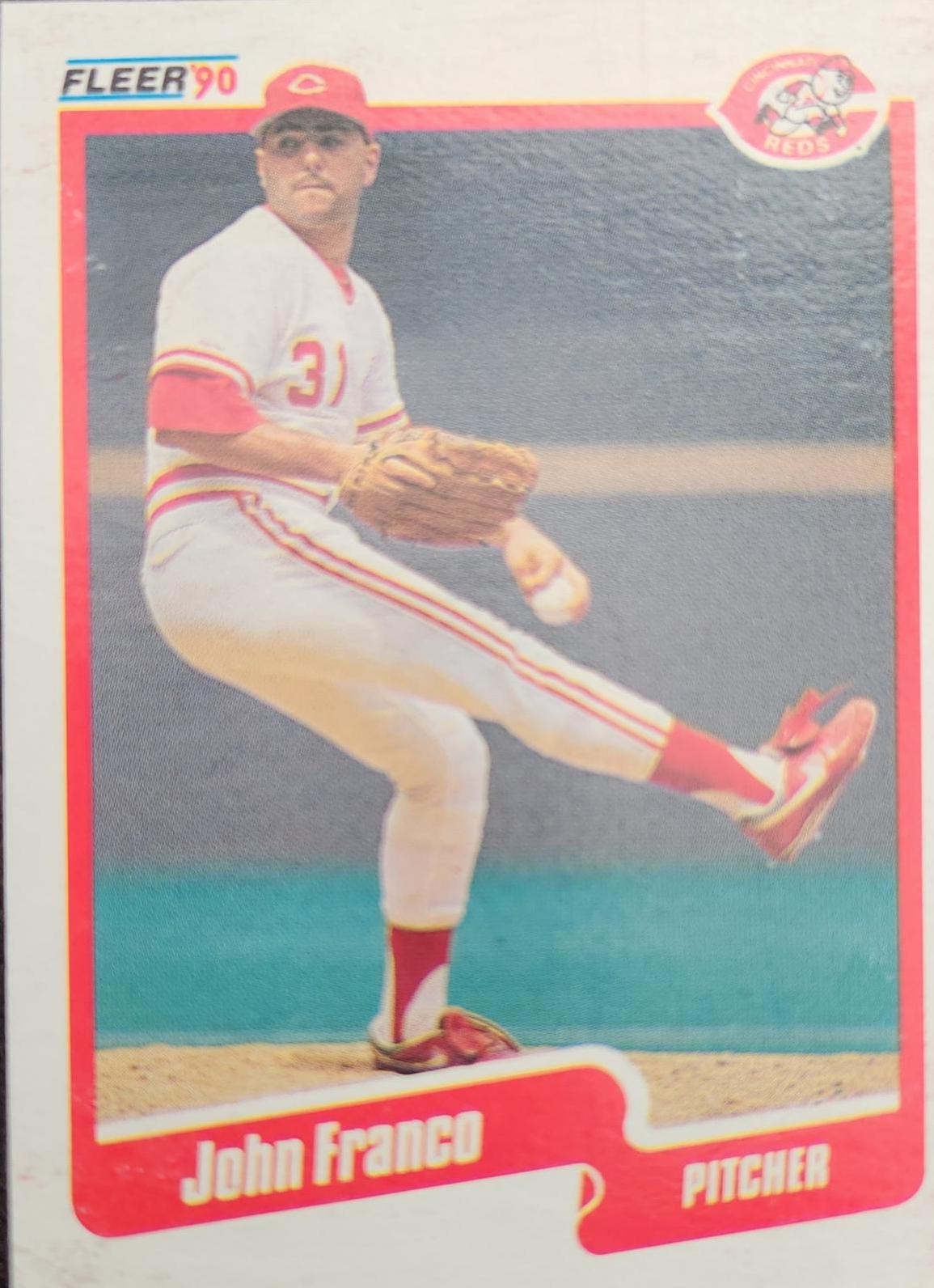 John Franco #C-7 Baseball Cards 1990 Fleer