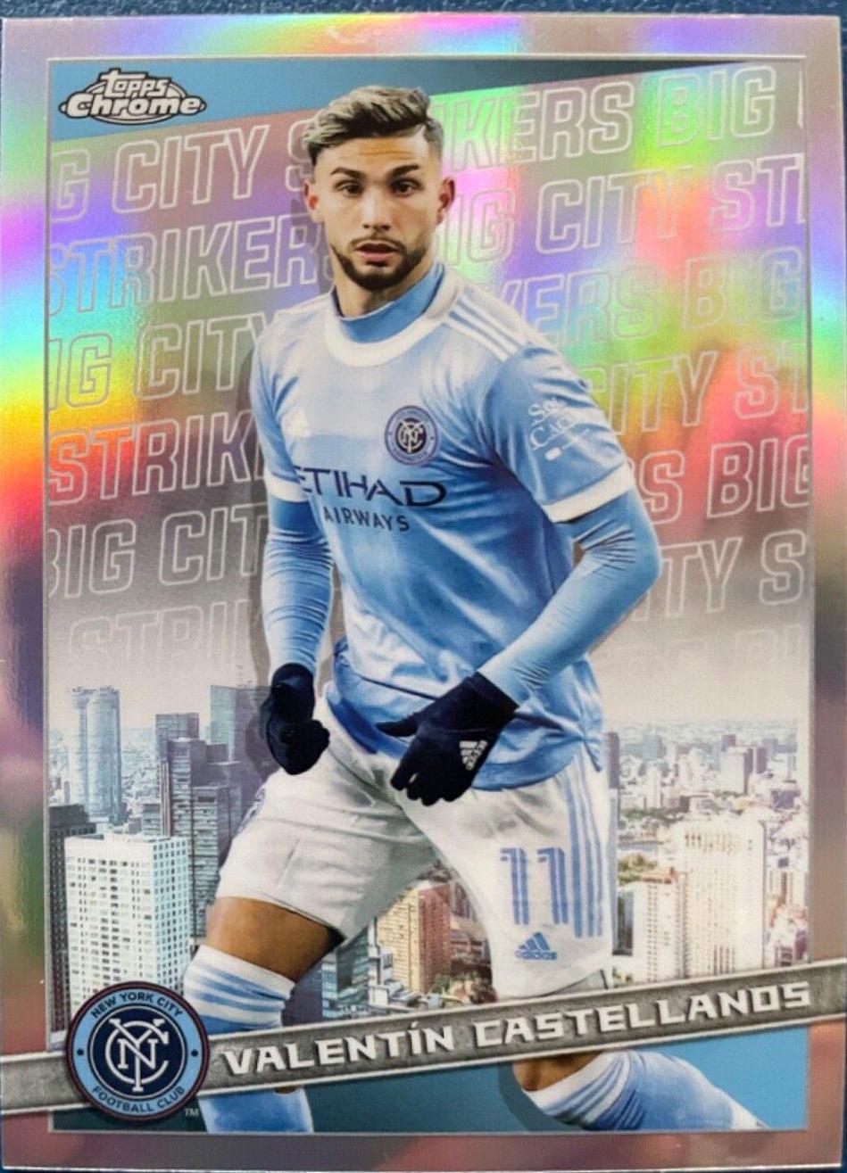 Valentin Castellanos #BCS-13 Soccer Cards 2022 Topps Chrome MLS Big City Strikers