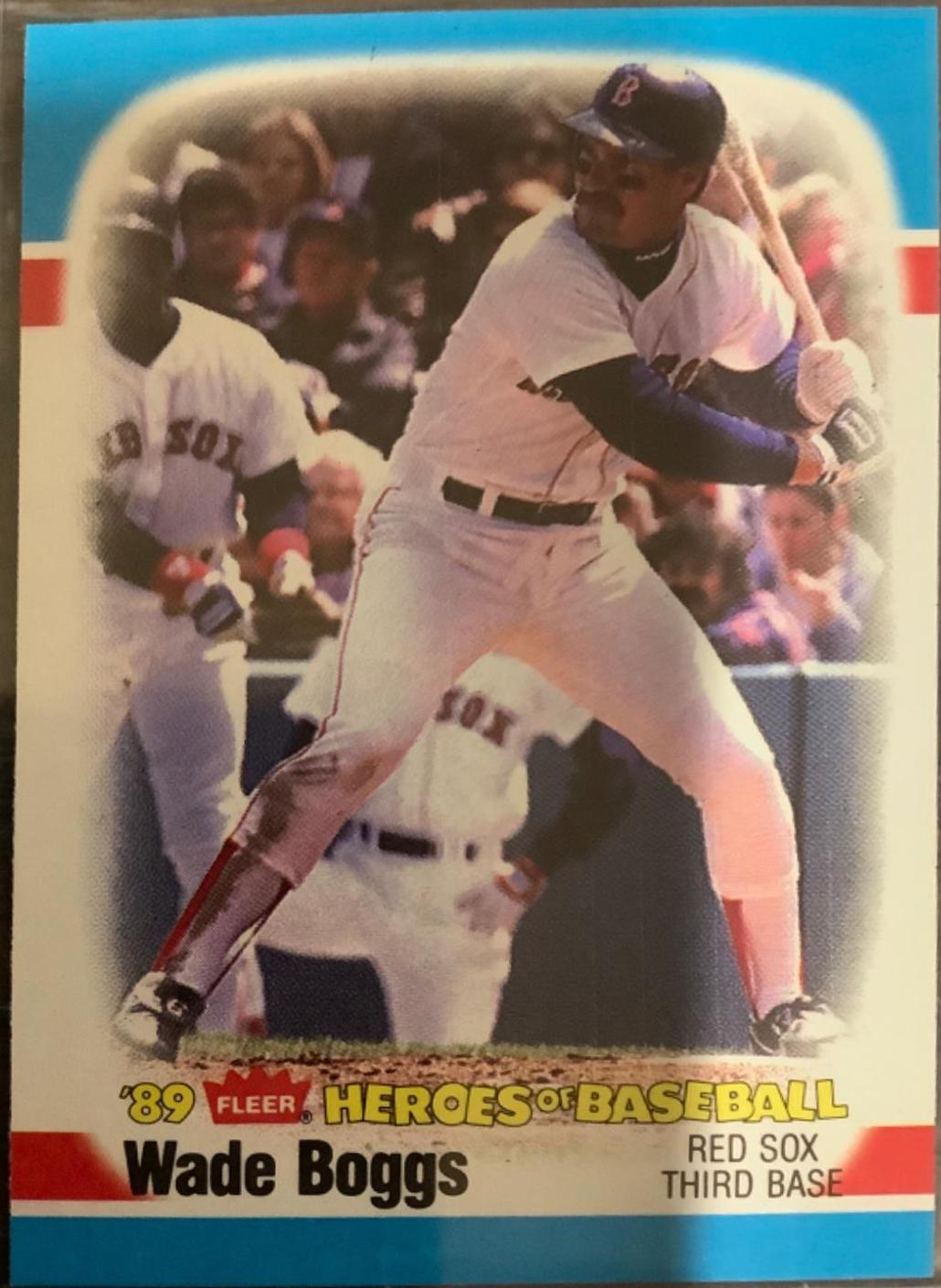 Wade Boggs #2 Baseball Cards 1989 Fleer Heroes of Baseball
