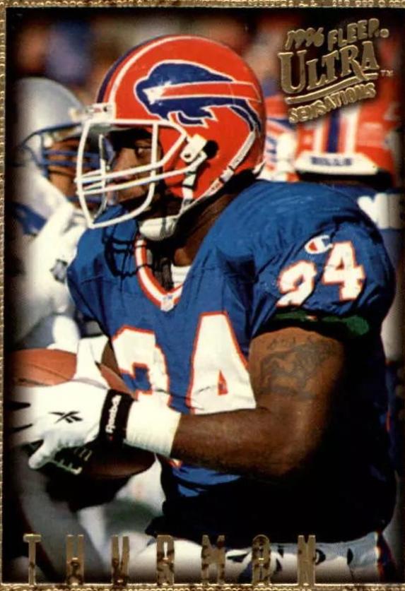 Thurman Thomas #12 Football Cards 1996 Fleer