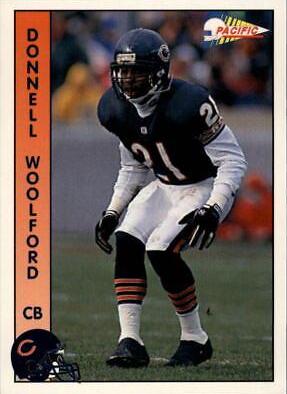 Donnell Woolford #34 Football Cards 1992 Pacific