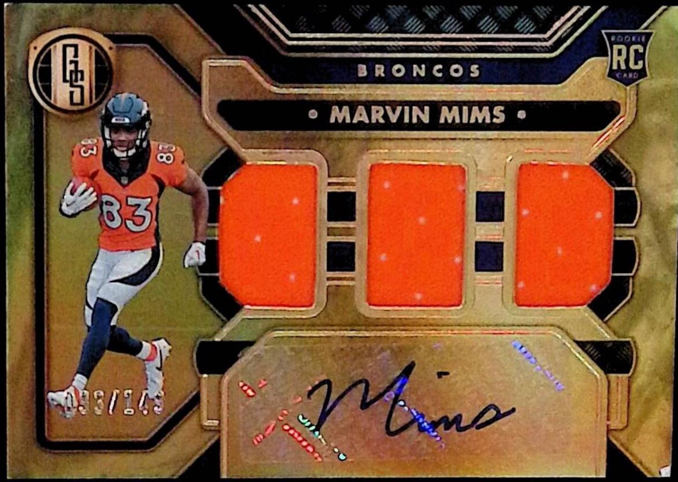 Marvin Mims #289 2023 Panini Gold Standard Football