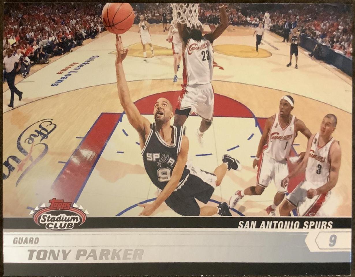 Tony Parker #69 Basketball Cards 2007 Stadium Club