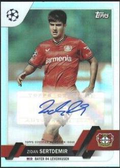 Zidan Sertdemir #A-ZS Soccer Cards 2022 Topps UEFA Club Competitions Autographs