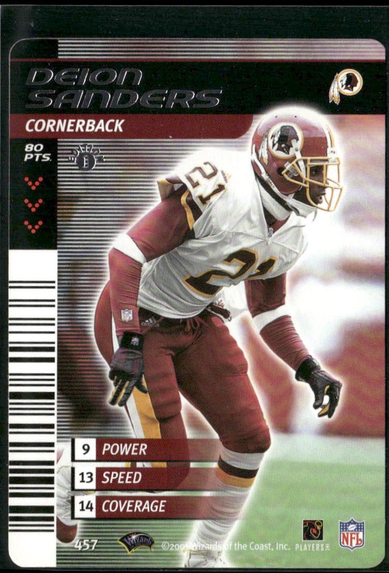 Deion Sanders #457 2001 NFL Showdown