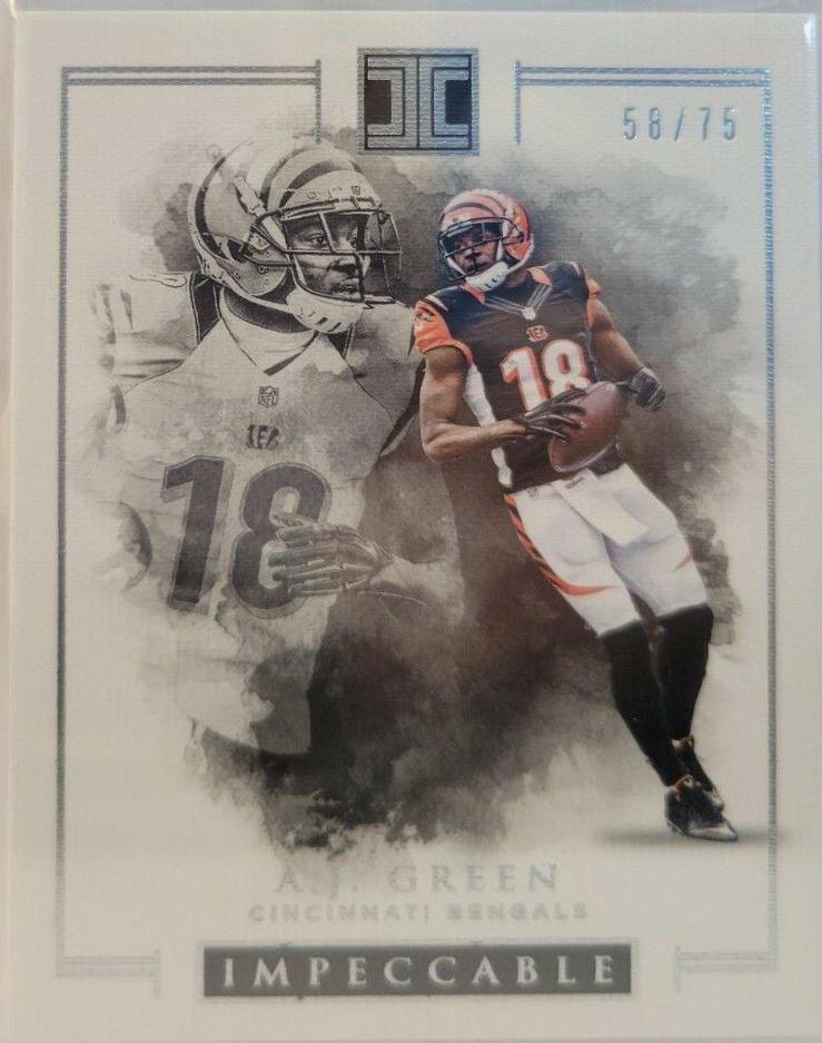 A.J. Green #4 Football Cards 2016 Panini Impeccable
