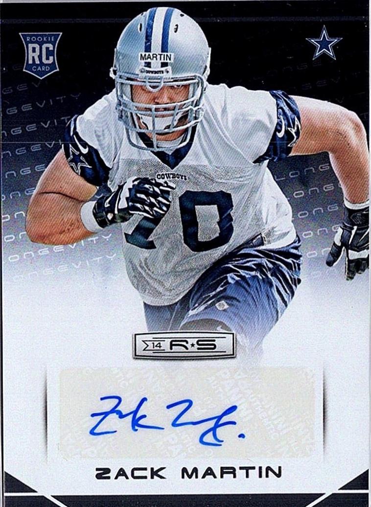 Zack Martin #200 2014 Panini Rookies & Stars Football Longevity Rookies Signatures