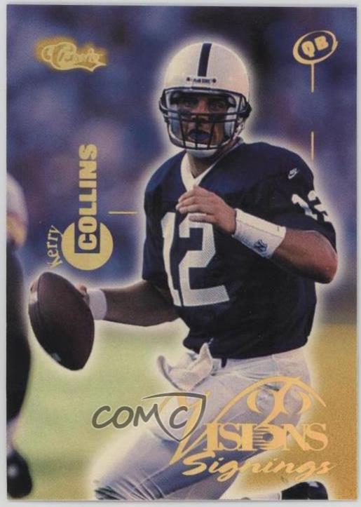 Kerry Collins #32 Football Cards 1996 Classic Visions Signings