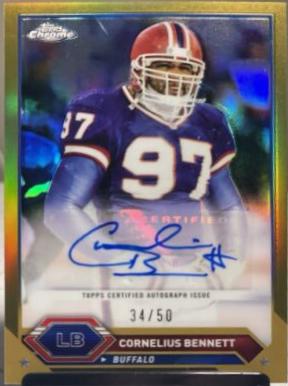 Cornelius Bennett [Gold Refractor] #TCA-CB