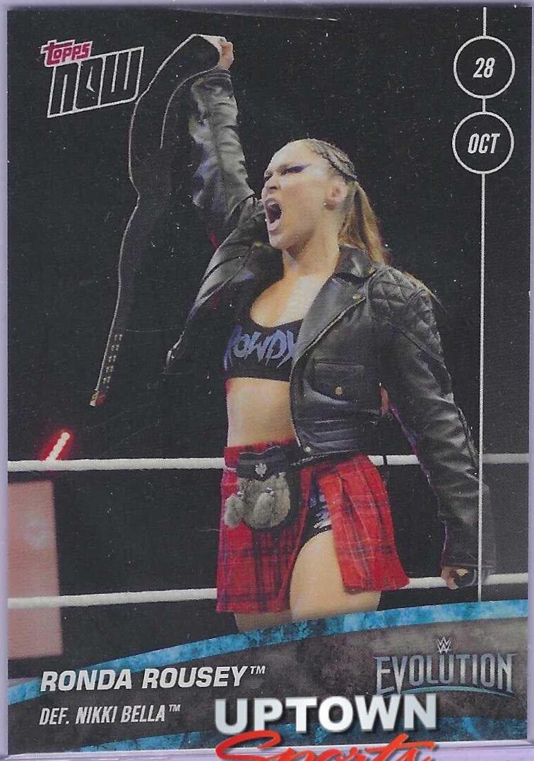 Ronda Rousey #66 Wrestling Cards 2018 Topps Now WWE