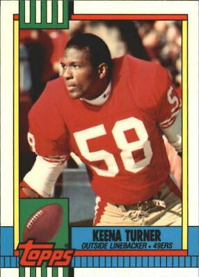 Keena Turner #24 Football Cards 1990 Topps Tiffany