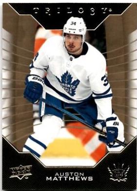 Auston Matthews #30 Hockey Cards 2019 Upper Deck Trilogy