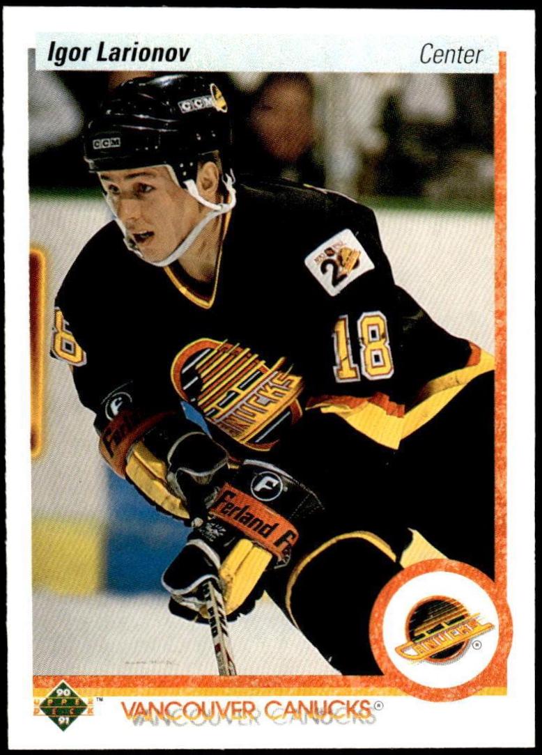 Igor Larionov #128 Hockey Cards 1990 Upper Deck