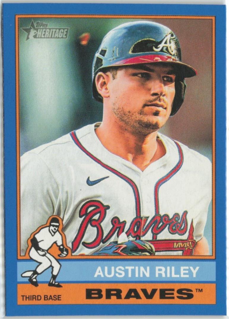 Austin Riley [Dark Blue Border] #364 Prices | 2025 Topps Heritage ...