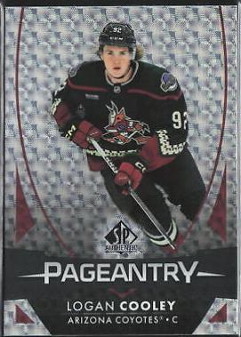 Logan Cooley #P-63 Hockey Cards 2023 SP Authentic Pageantry