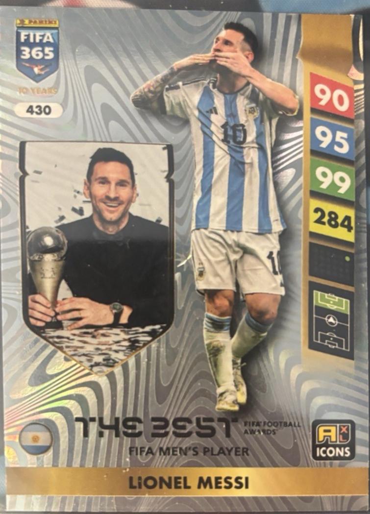 Lionel Messi #430 2025 Panini Adrenalyn XL FIFA 365