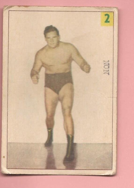 Johnny Barend #2 Wrestling Cards 1955 Parkhurst