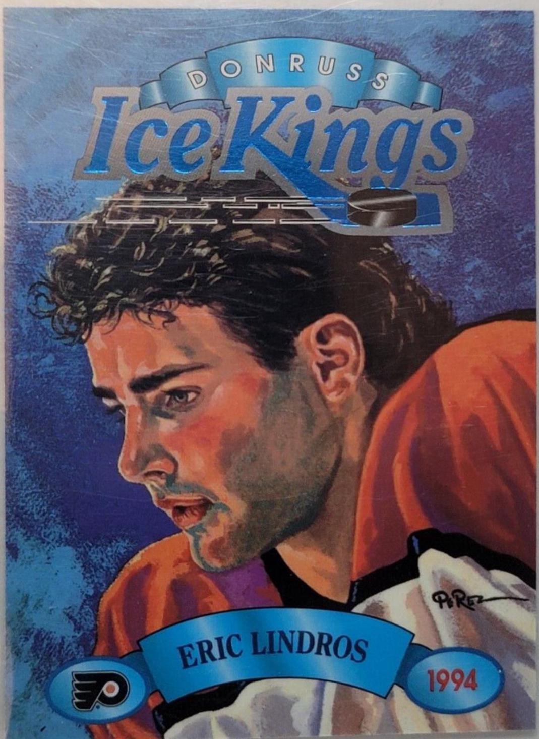 Eric Lindros #9 Hockey Cards 1993 Donruss Ice Kings
